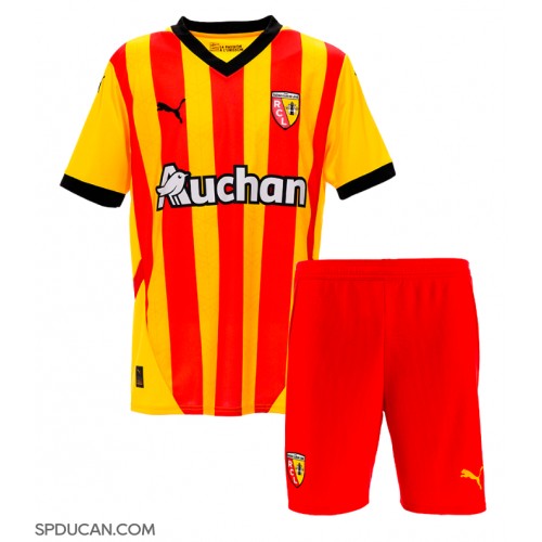 Dječji Nogometni Dres RC Lens Domaci 2024-25 Kratak Rukav (+ Kratke hlače)